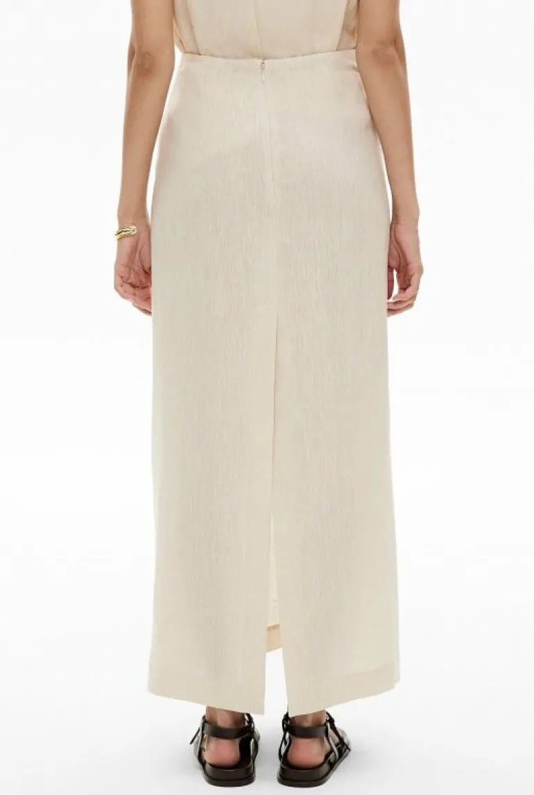 Skirts^Witchery Linen Column Skirt StoneYd