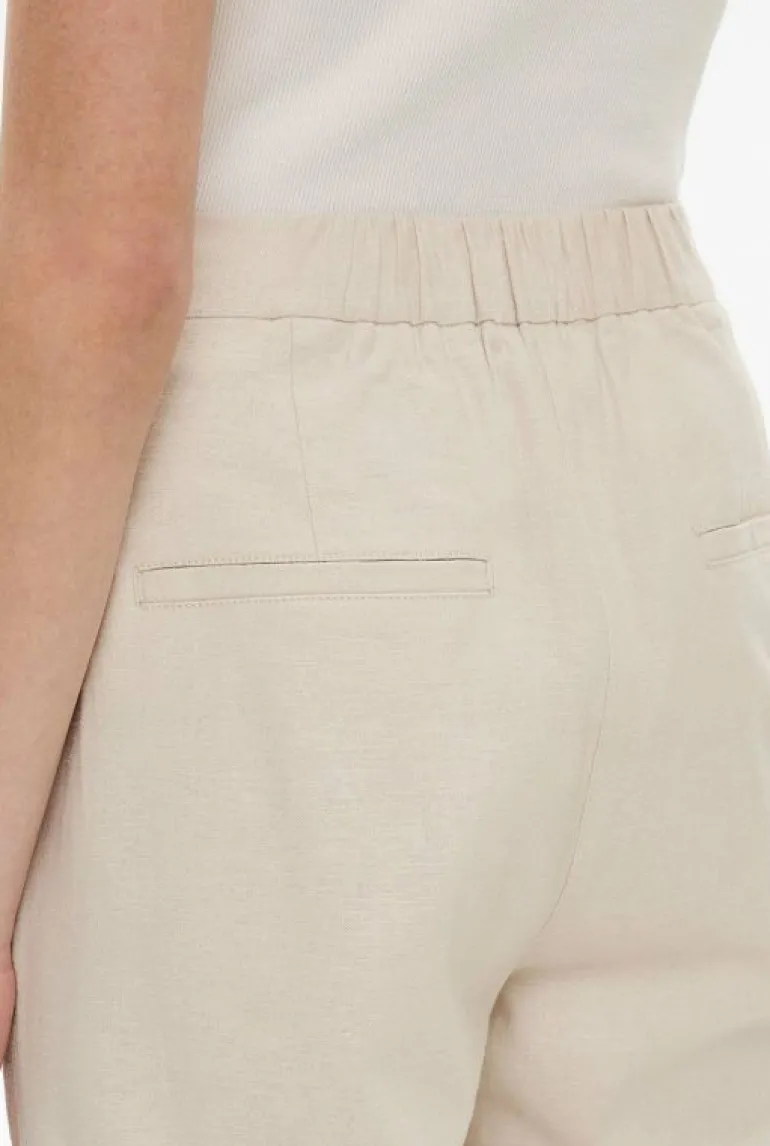 Pants^Witchery Linen Crop Pant Flax