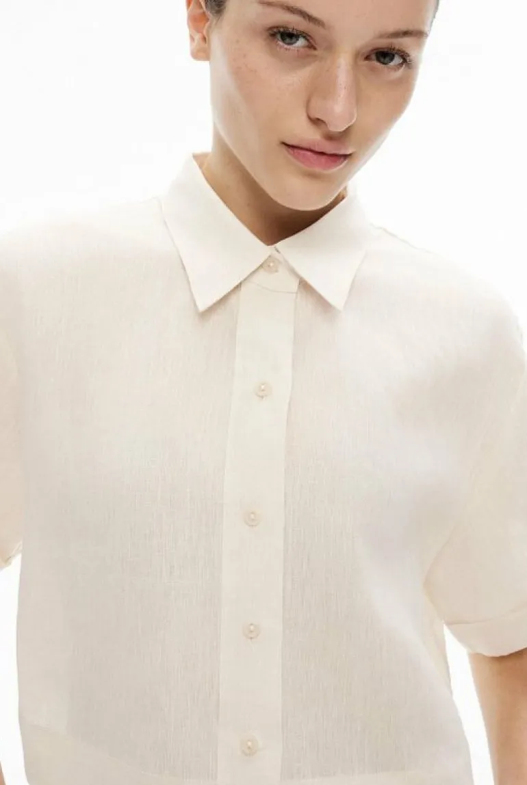 Sale | Shirts^Witchery Linen Crop Shirt FreshWhite