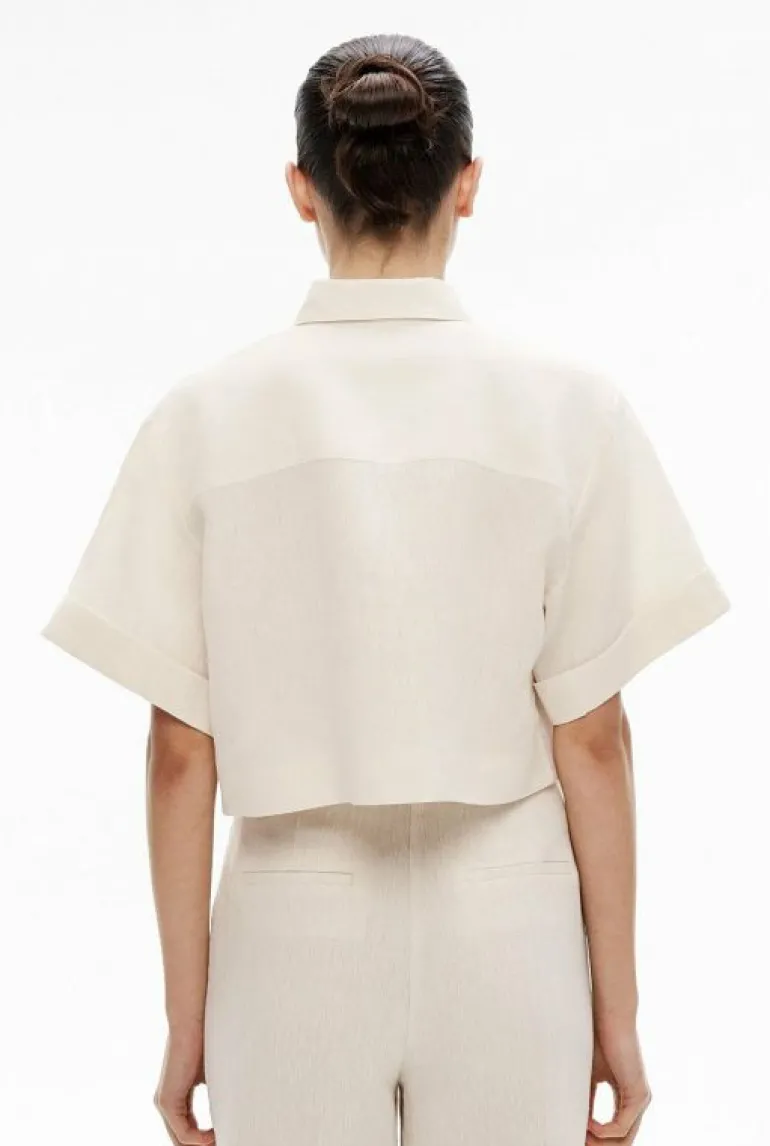 Sale | Shirts^Witchery Linen Crop Shirt FreshWhite