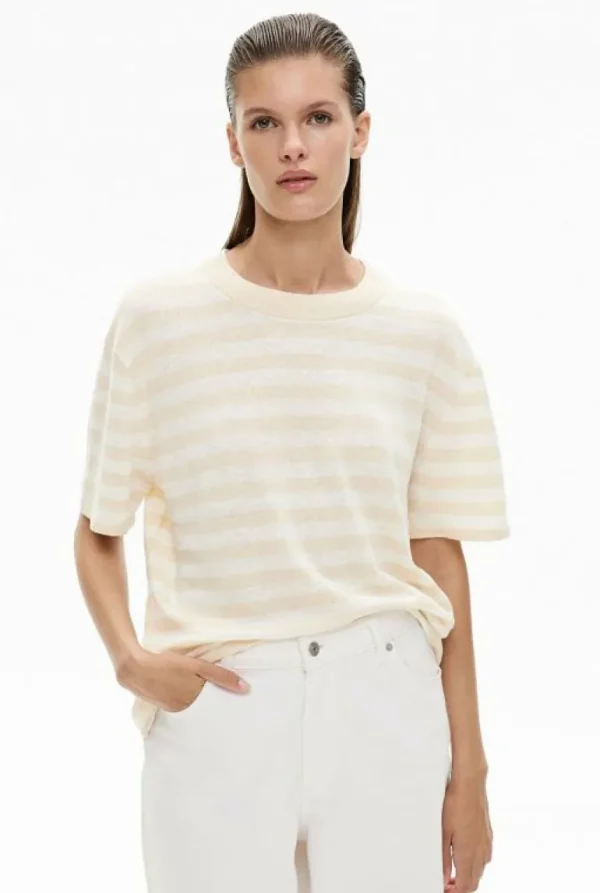 Knitwear^Witchery Linen Knit Tee NaturalStripe