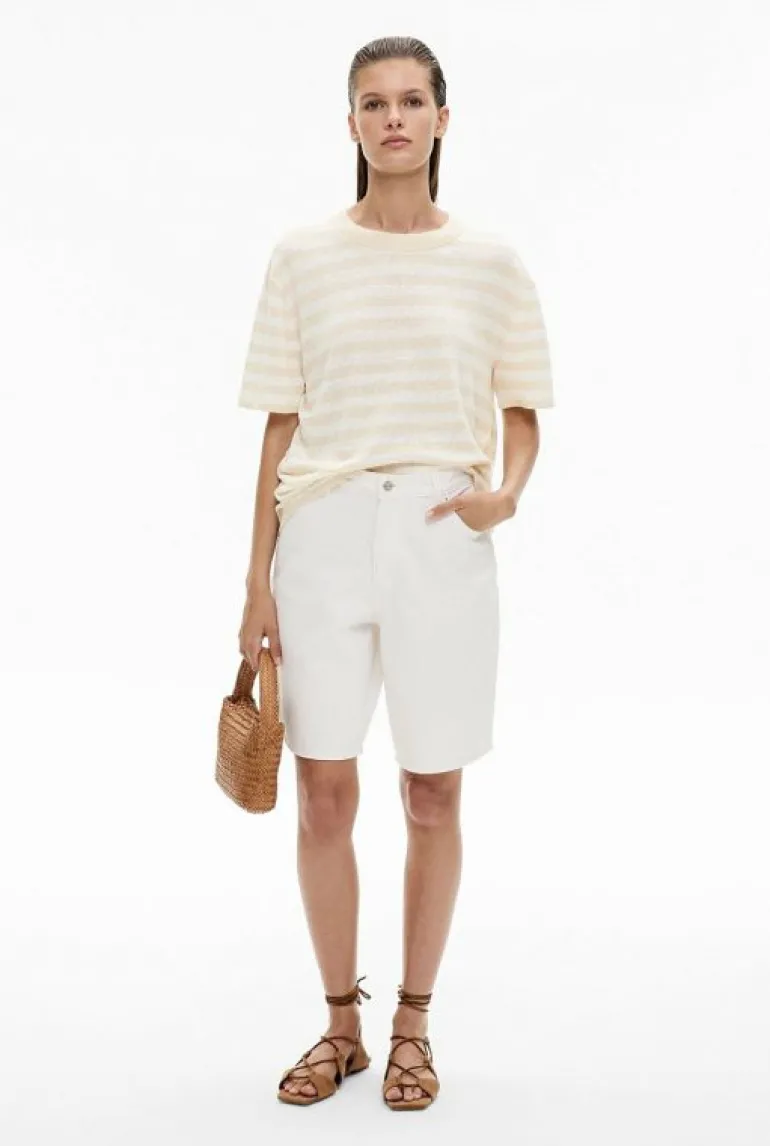 Knitwear^Witchery Linen Knit Tee NaturalStripe