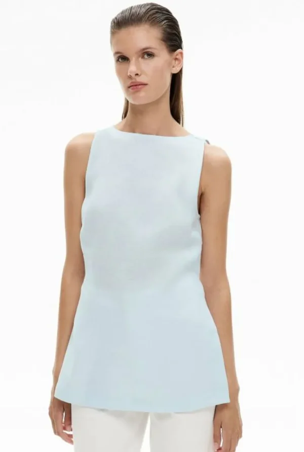 Shirts | Sale^Witchery Linen Longline Top BabyBlue