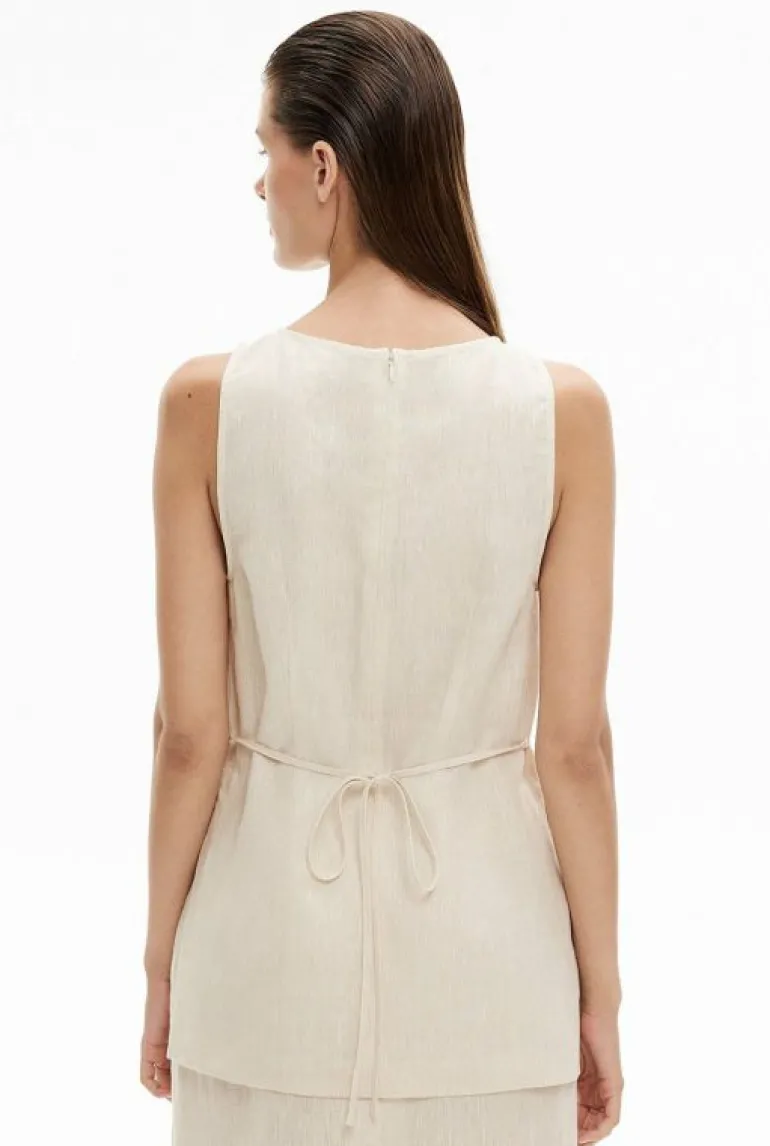 Shirts^Witchery Linen Longline Top Nutmeg
