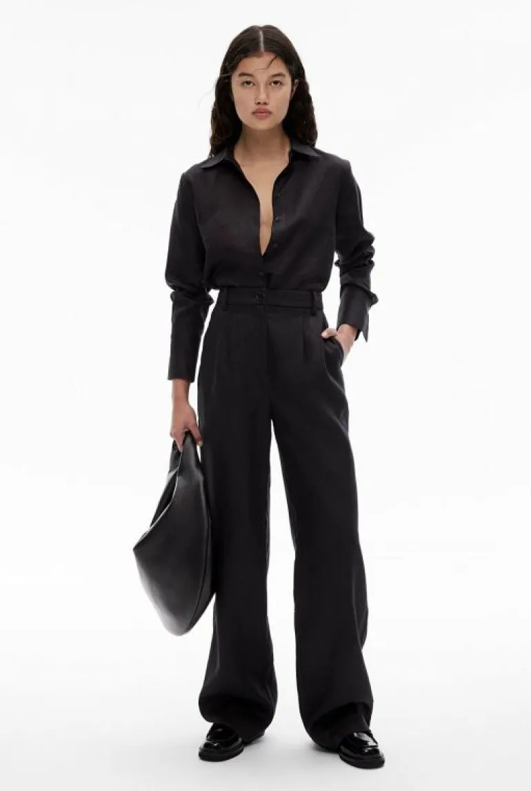 Sale | Pants^Witchery Linen Pleat Pant Black