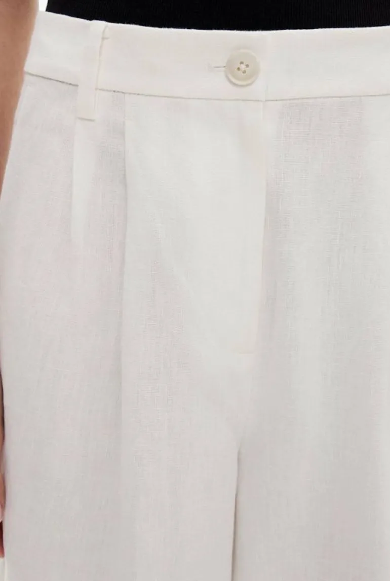 Sale | Pants^Witchery Linen Pleat Pant FreshWhite