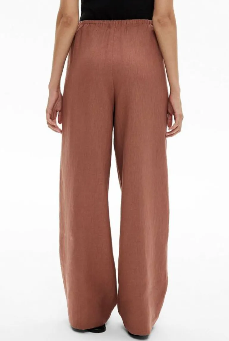 Pants^Witchery Linen Pull On Pant Black