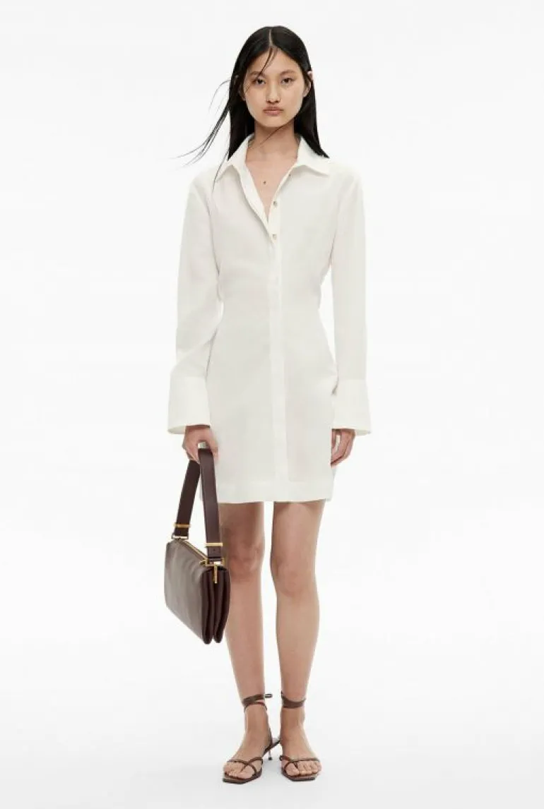 Sale | Dresses^Witchery Long Sleeve Mini Shirt Dress FreshWhite
