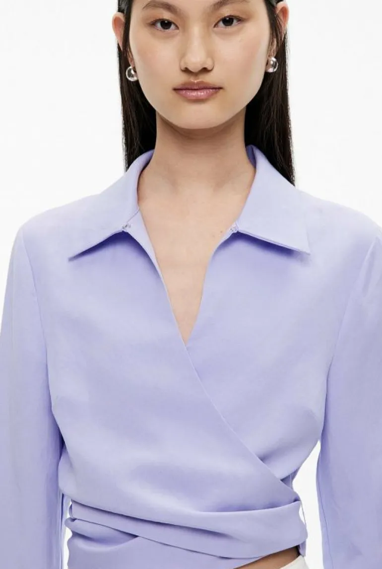 Sale | Shirts^Witchery Long Sleeve Tie Crop Shirt Black