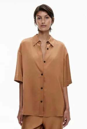 Tops & T Shirts | Shirts^Witchery Longline Shirt Caramel
