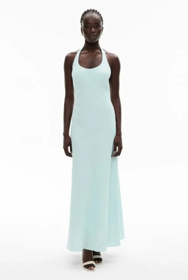 Dresses^Witchery Maxi Tie Halter Dress FadedTurquoise