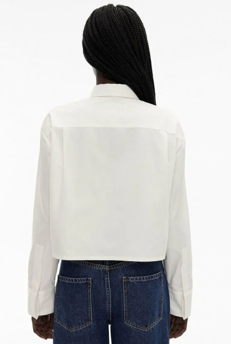 Shirts^Witchery OCRF Cropped White Shirt FreshWhite