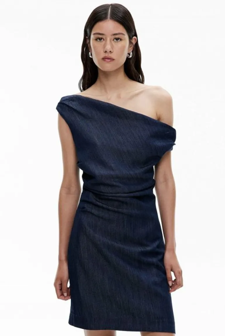 Dresses^Witchery Off Shoulder Denim Dress RawDenim