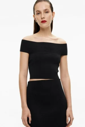Sale | Tops & T Shirts^Witchery Off Shoulder Knit Top Black