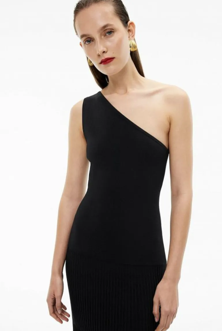 Sale | Dresses^Witchery One Shoulder Knit Dress Black