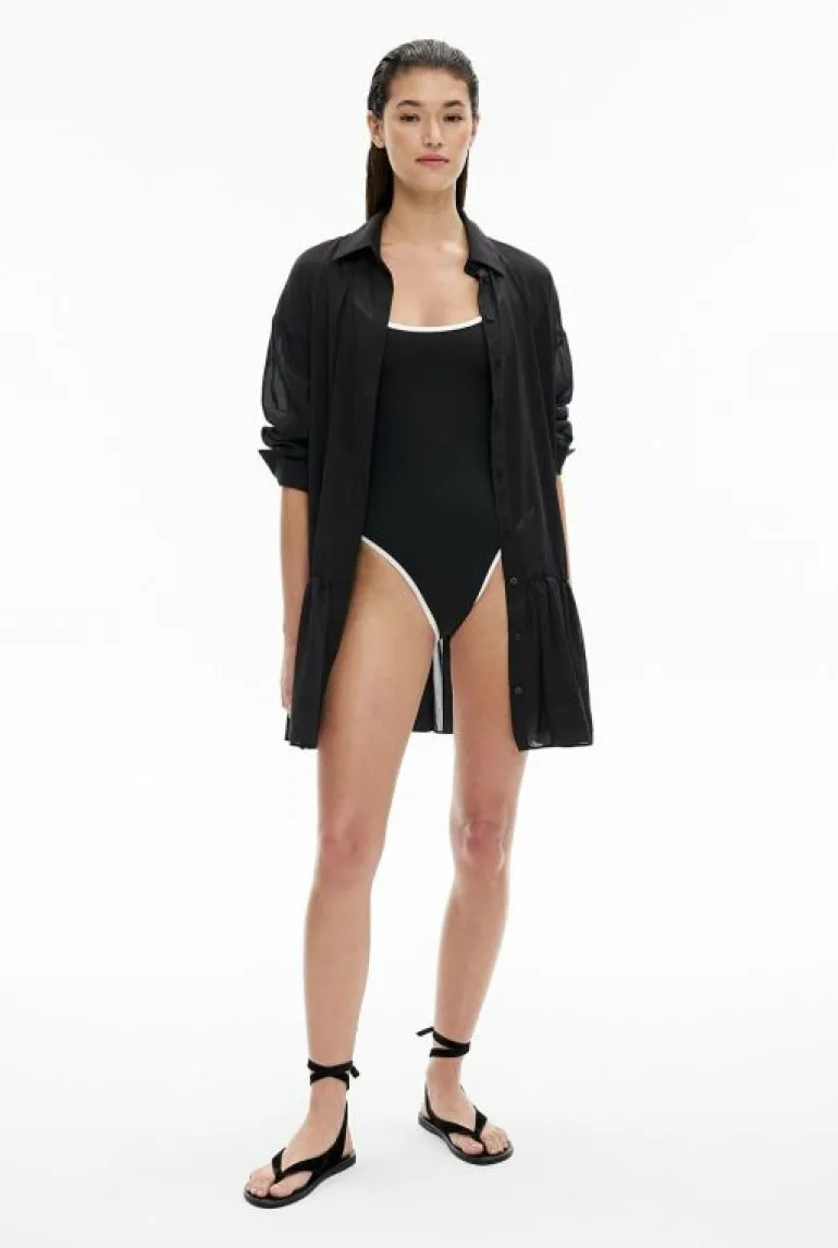 Sale | Swimwear^Witchery Over Swim Shirt Dress Black