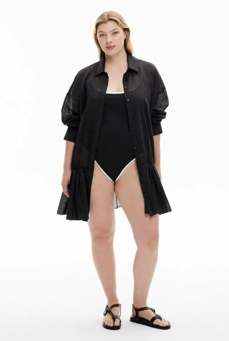 Sale | Swimwear^Witchery Over Swim Shirt Dress Black