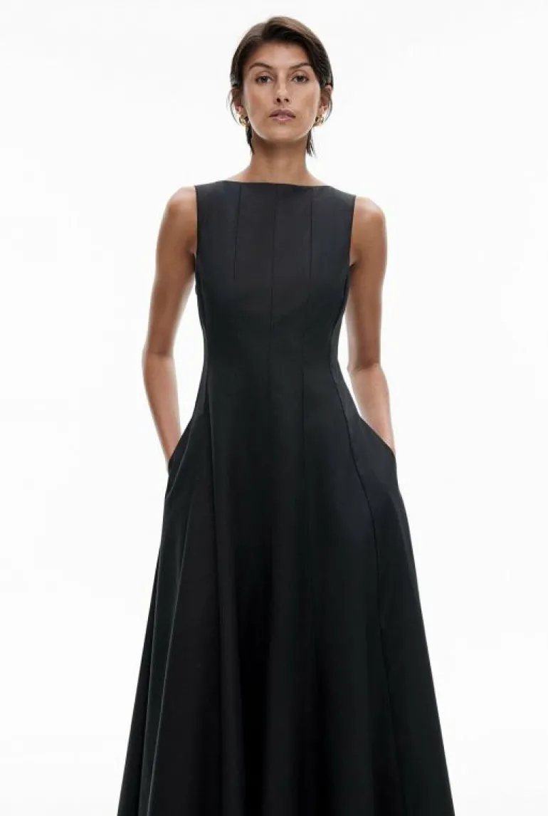 Dresses^Witchery Panelled Midi Dress Black
