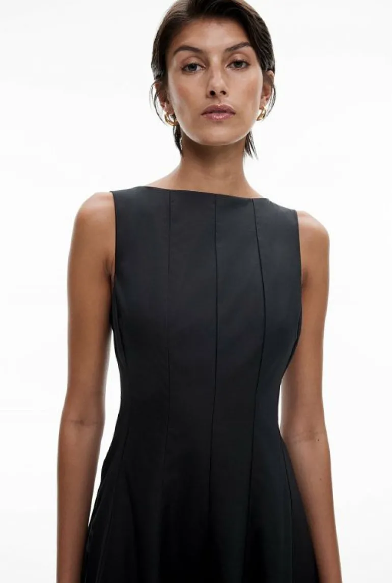 Dresses^Witchery Panelled Midi Dress Black