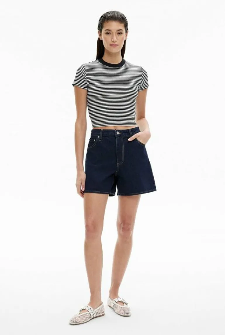 Tops & T Shirts^Witchery Rib Baby Tee BlackStripe