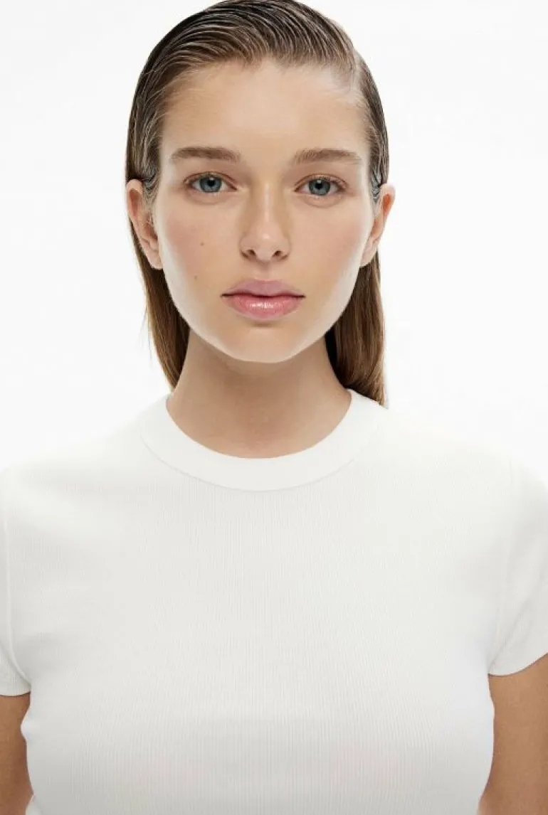 Tops & T Shirts^Witchery Rib Baby Tee FreshWhite