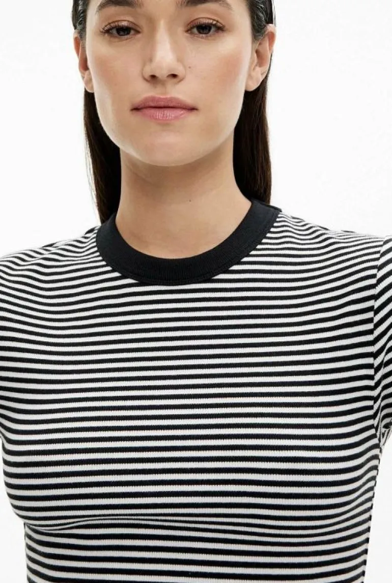 Tops & T Shirts^Witchery Rib Baby Tee BlackStripe