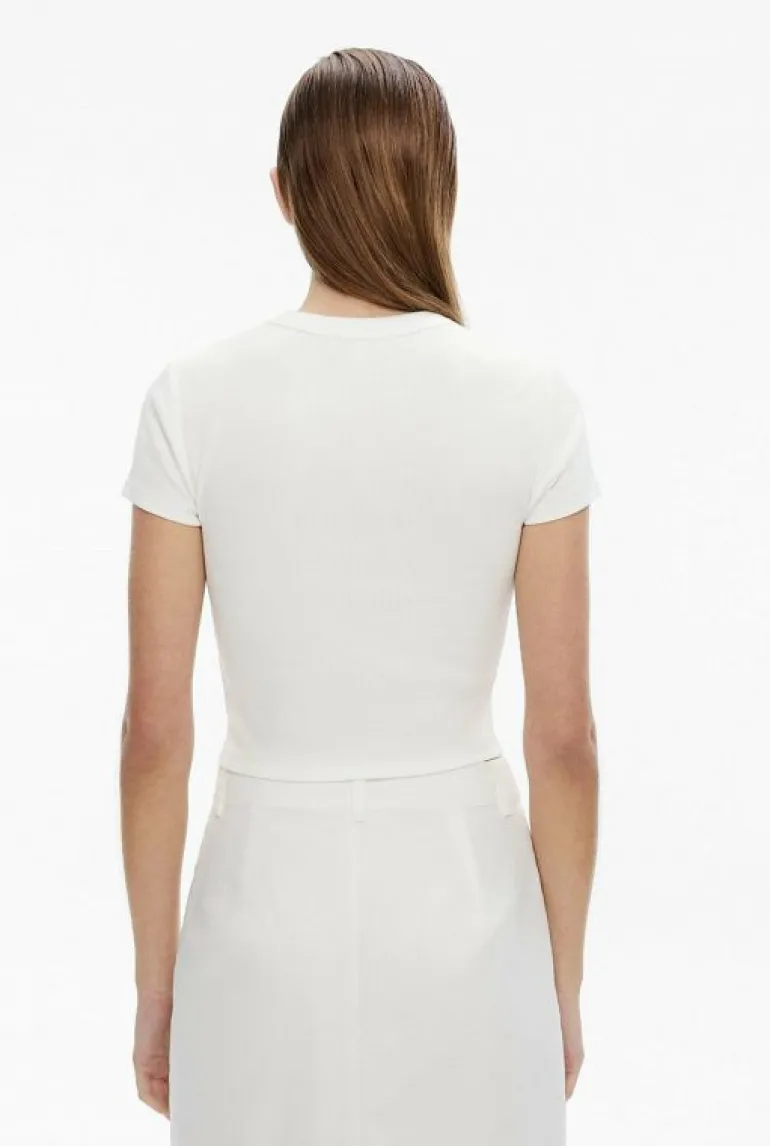 Tops & T Shirts^Witchery Rib Baby Tee FreshWhite