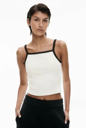 Tops & T Shirts^Witchery Rib Square Neck Tank FreshWhite