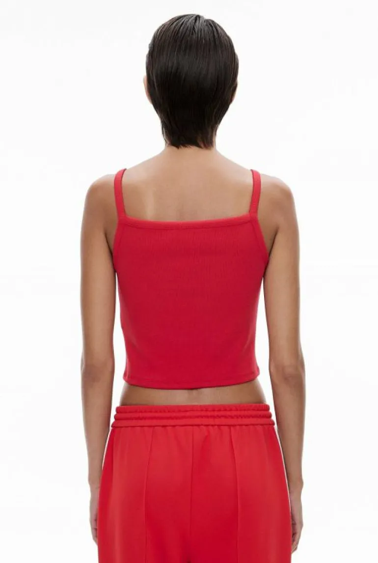 Tops & T Shirts^Witchery Rib Square Neck Tank FlameRed