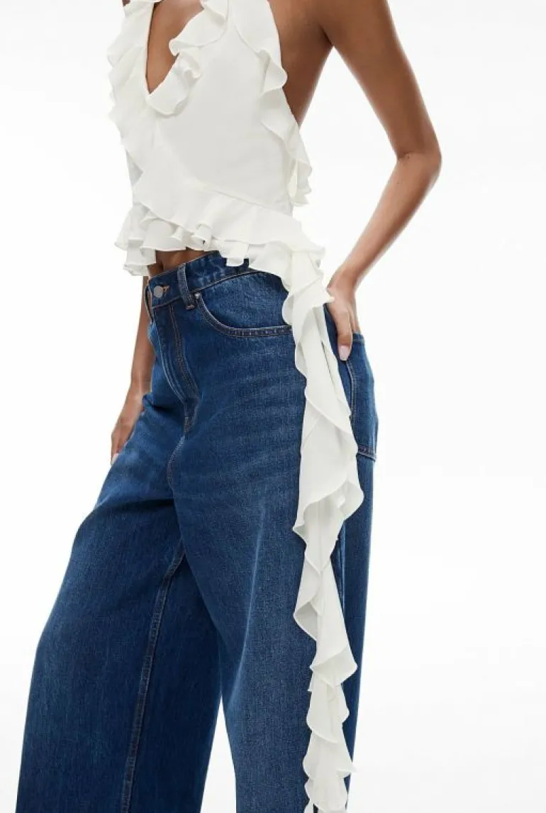 Tops & T Shirts | Shirts^Witchery Ruffle Halter Top Chalk