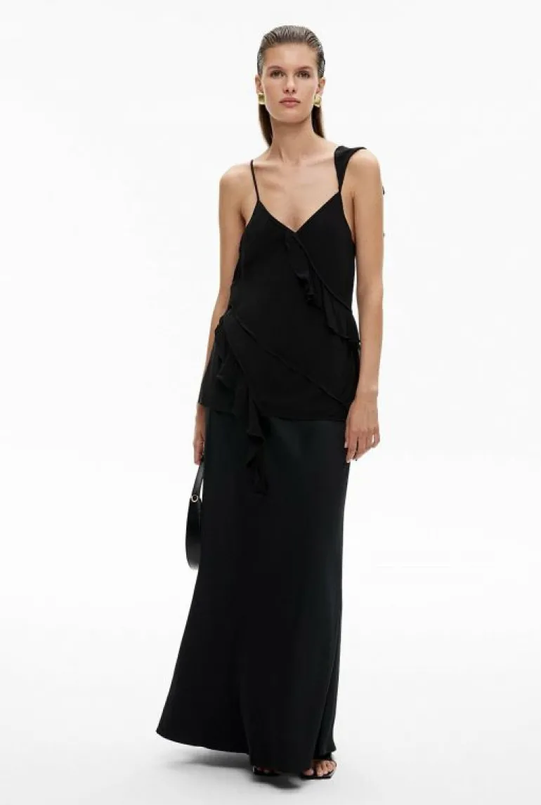 Sale | Shirts^Witchery Ruffle Trim Camisole Black
