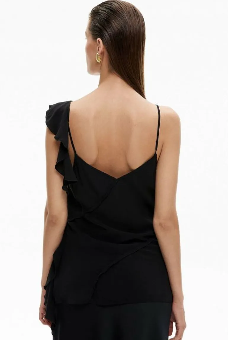 Sale | Shirts^Witchery Ruffle Trim Camisole Black