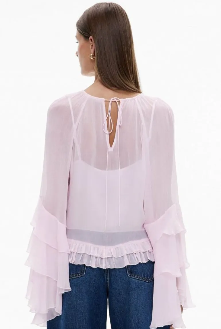 Tops & T Shirts | Shirts^Witchery Ruffle Trim Shirt Black