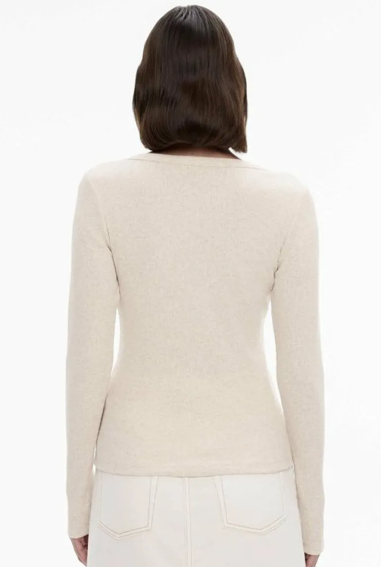 Sale | Tops & T Shirts^Witchery Scoop Neck Rib Top OatmealMarle