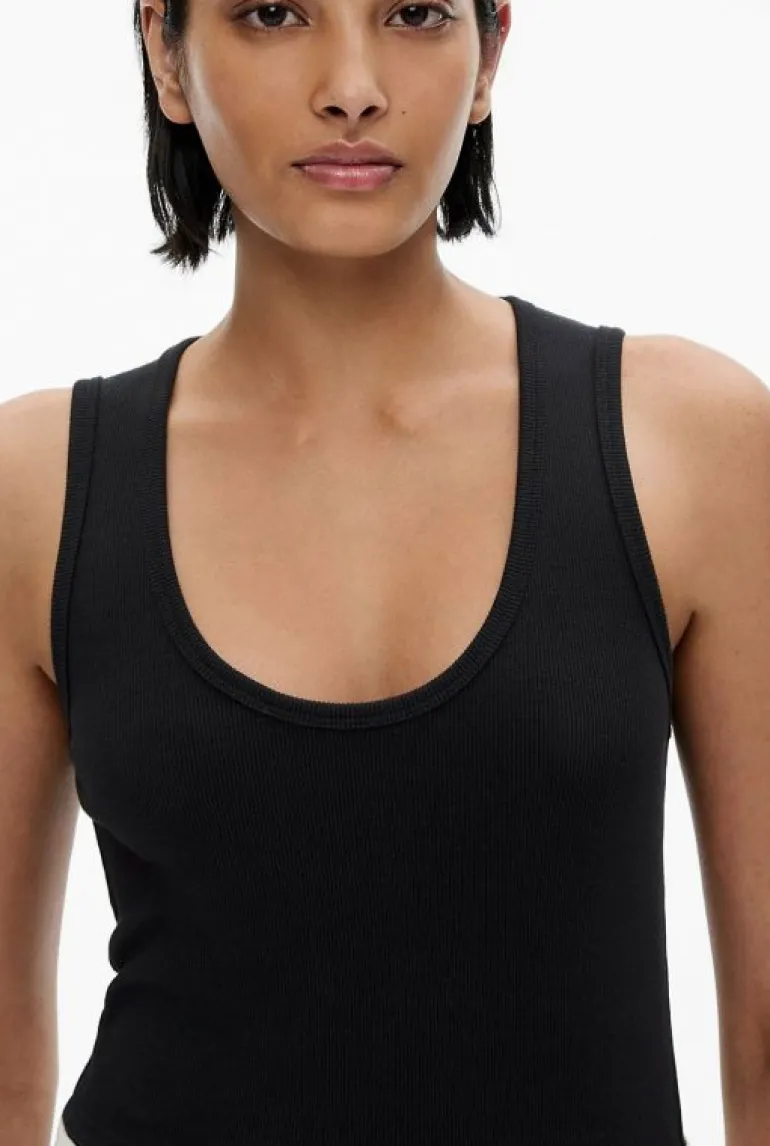 Tops & T Shirts^Witchery Scoop Rib Tank Black