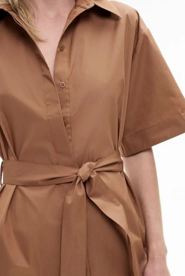 Sale | Dresses^Witchery Short Sleeve Mini Shirt Dress Tangerine