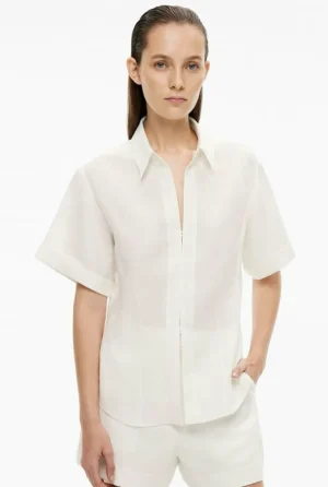 Sale | Shirts^Witchery Short Sleeve Seam Detail Shirt FreshWhite