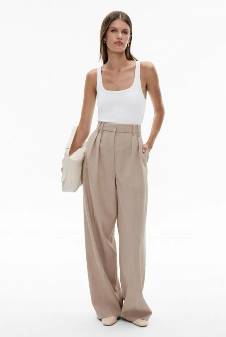 Pants^Witchery Soft Pleat Pant PralineYd