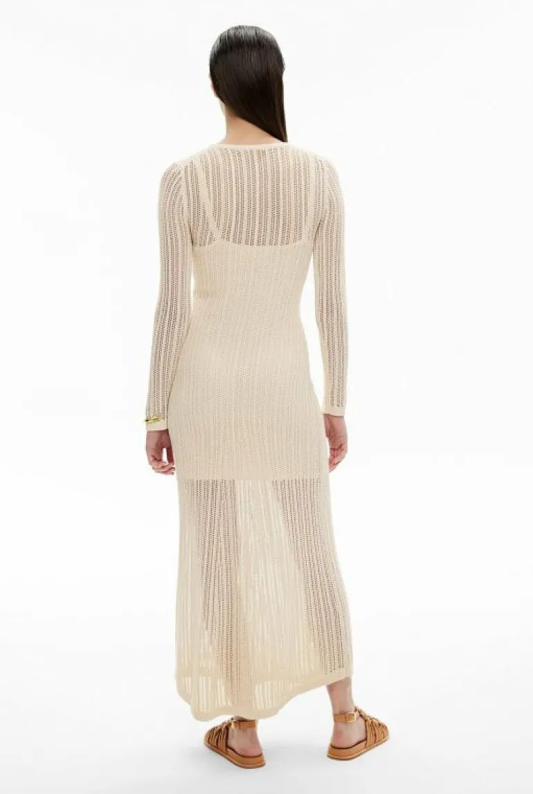 Sale | Dresses^Witchery Stitch Detail Knit Dress Vanilla