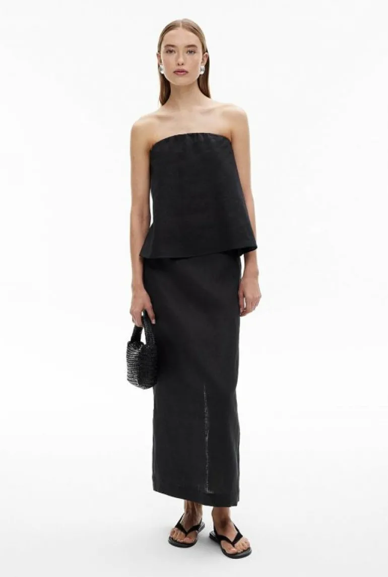 Tops & T Shirts | Shirts^Witchery Strapless Linen Top StoneYd