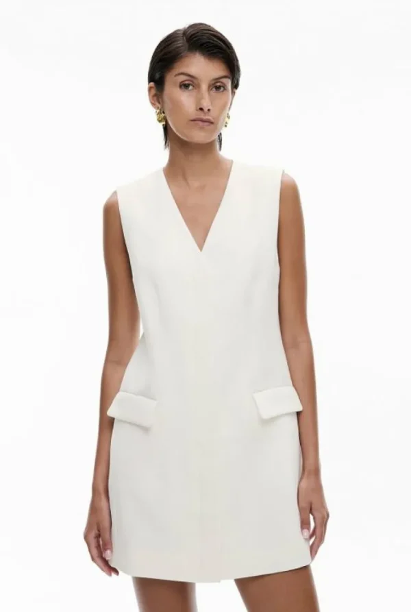 Dresses^Witchery Tailored Mini Dress Chalk