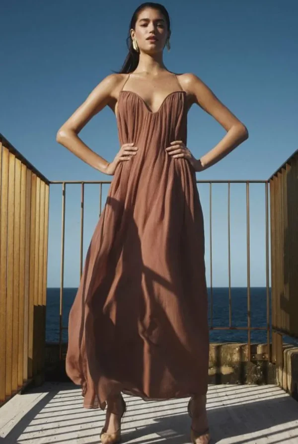 Dresses^Witchery Textured Maxi Dress Rosewood