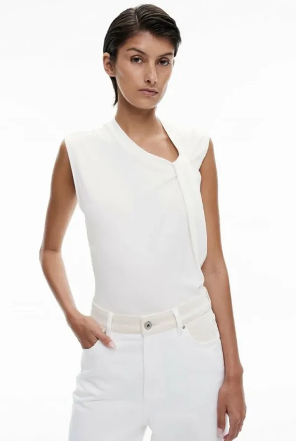 Tops & T Shirts^Witchery Twist Shoulder Tee FreshWhite