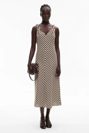 Sale | Dresses^Witchery Twist Strap Midi Dress ChocolateStripe