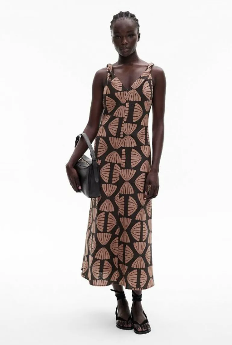 Sale | Dresses^Witchery Twist Strap Midi Dress NutmegPrint