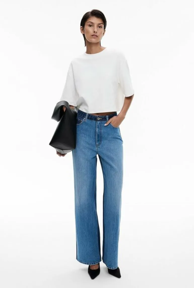 Denim & Jeans^Witchery Two Tone Denim Jean MidIndigo