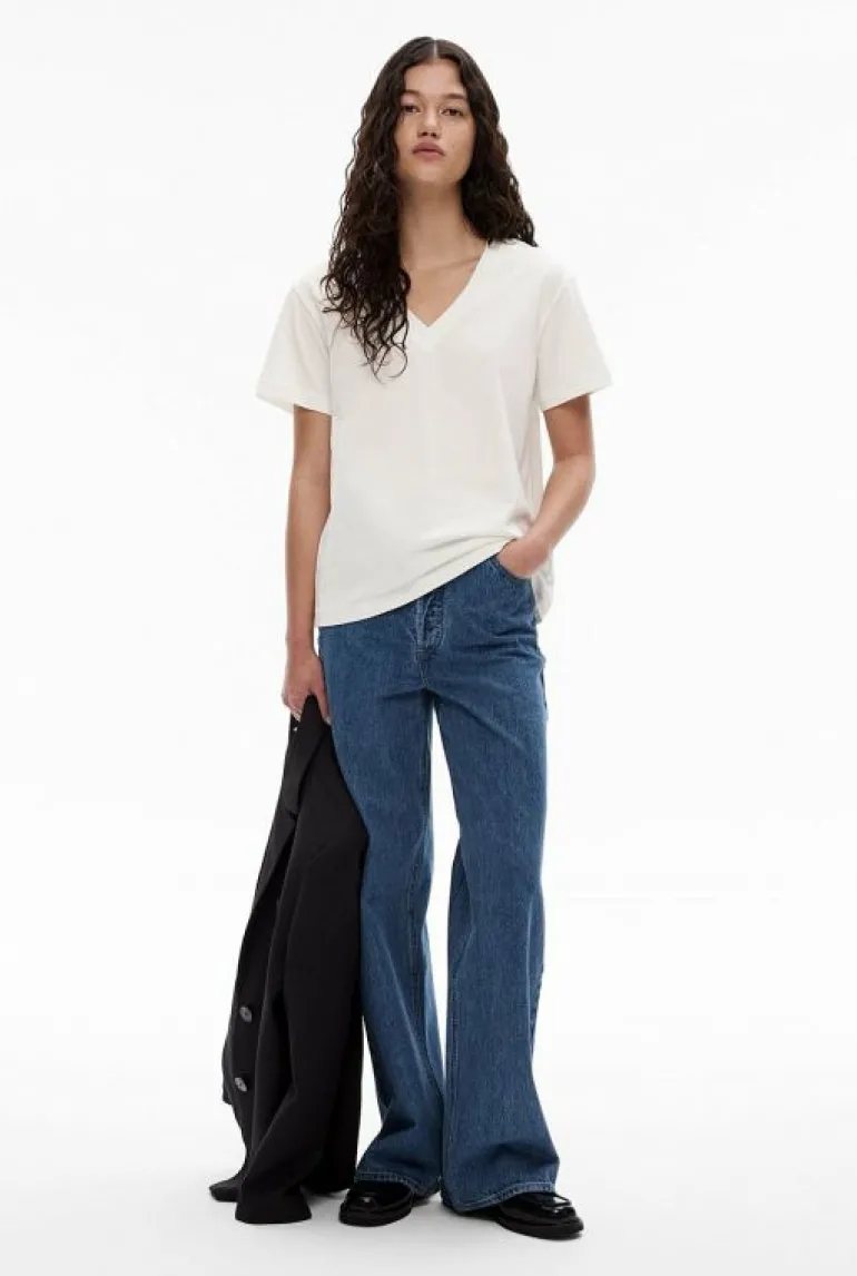 Tops & T Shirts^Witchery V Neck T-Shirt Black