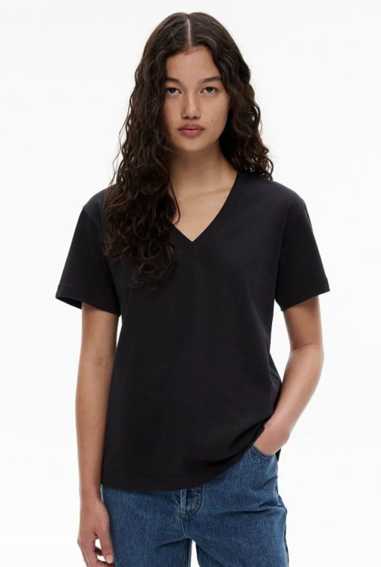 Tops & T Shirts^Witchery V Neck T-Shirt Black