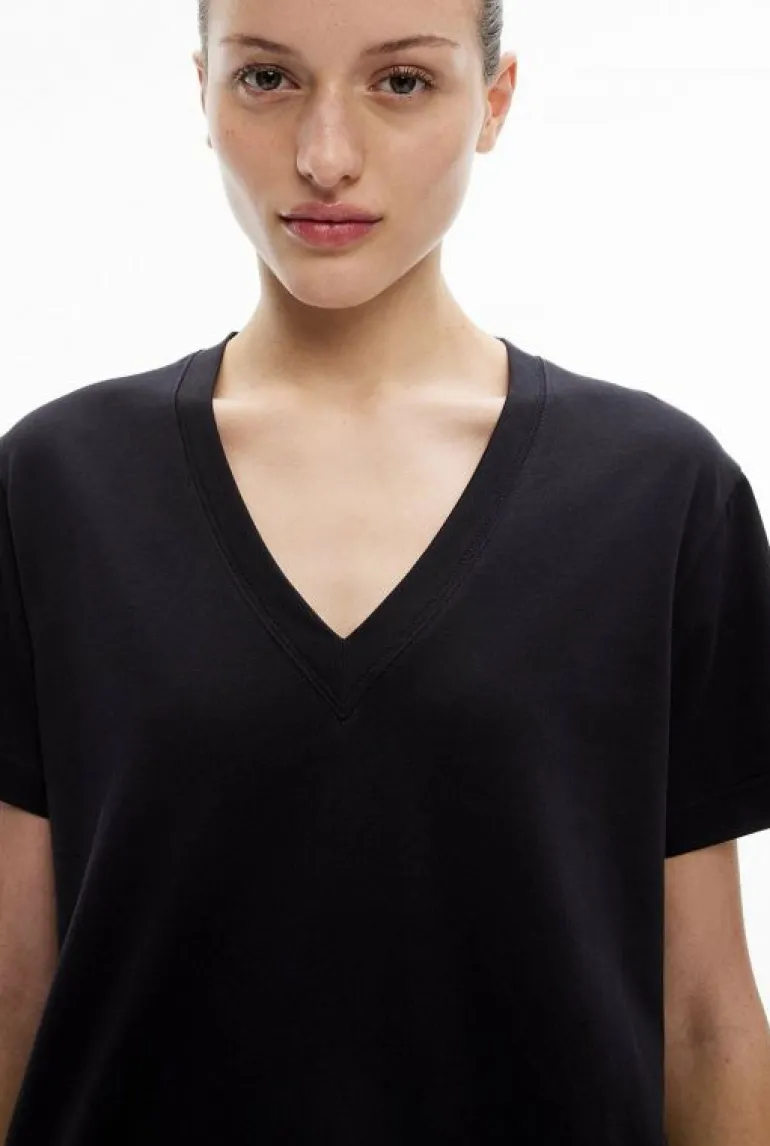 Tops & T Shirts^Witchery V Neck T-Shirt Black