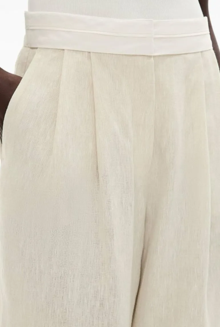 Pants^Witchery Waist Detail Linen Pant StoneYd